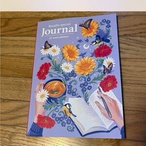 Breathe Special Journal 52-Week Planner - Purple Floral Cover